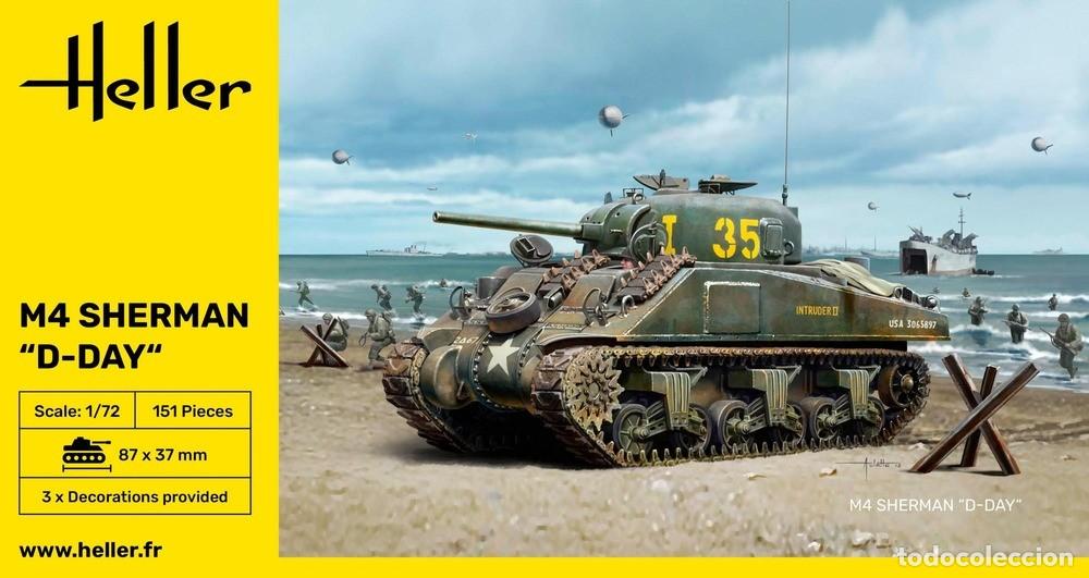 Maquetas: HELLER - M4 Sherman 'D-Day' 1/72 79892