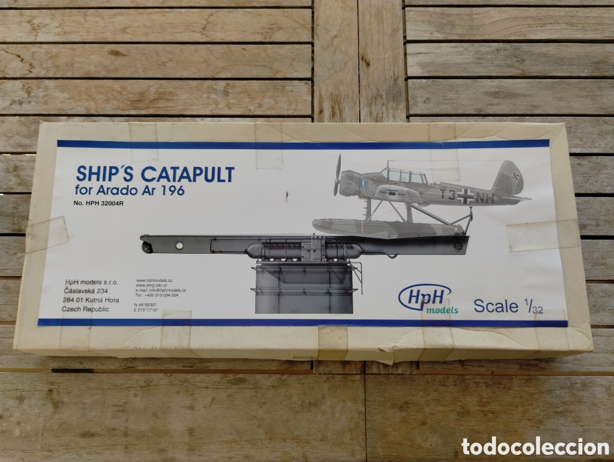 Maquetas: Vintage HPH Models 1/32 Ship's Catapult for Arado Ar 196