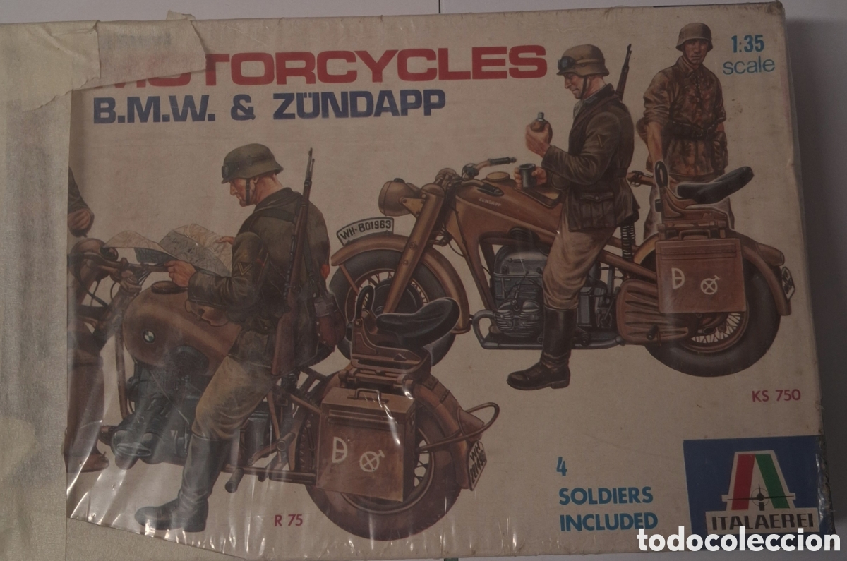 Maquetas: MAQUETA PARA MONTAR DE MOTOCICLETAS BMW Y ZUNDAPP. MARCA ITALAERI. 1/35