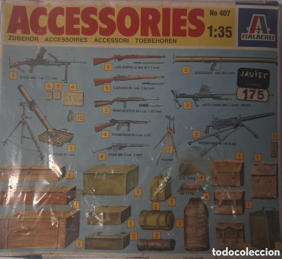 Maquetas: KIT ARMAMENTO Y ACCESORIOS. ITALAERI. 1/35