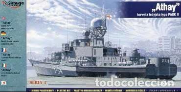 Maquetas: MIRAGE - Indian Navy Pauk II Class Corvette - &rdquo;Athay&rdquo; 1/400 40427