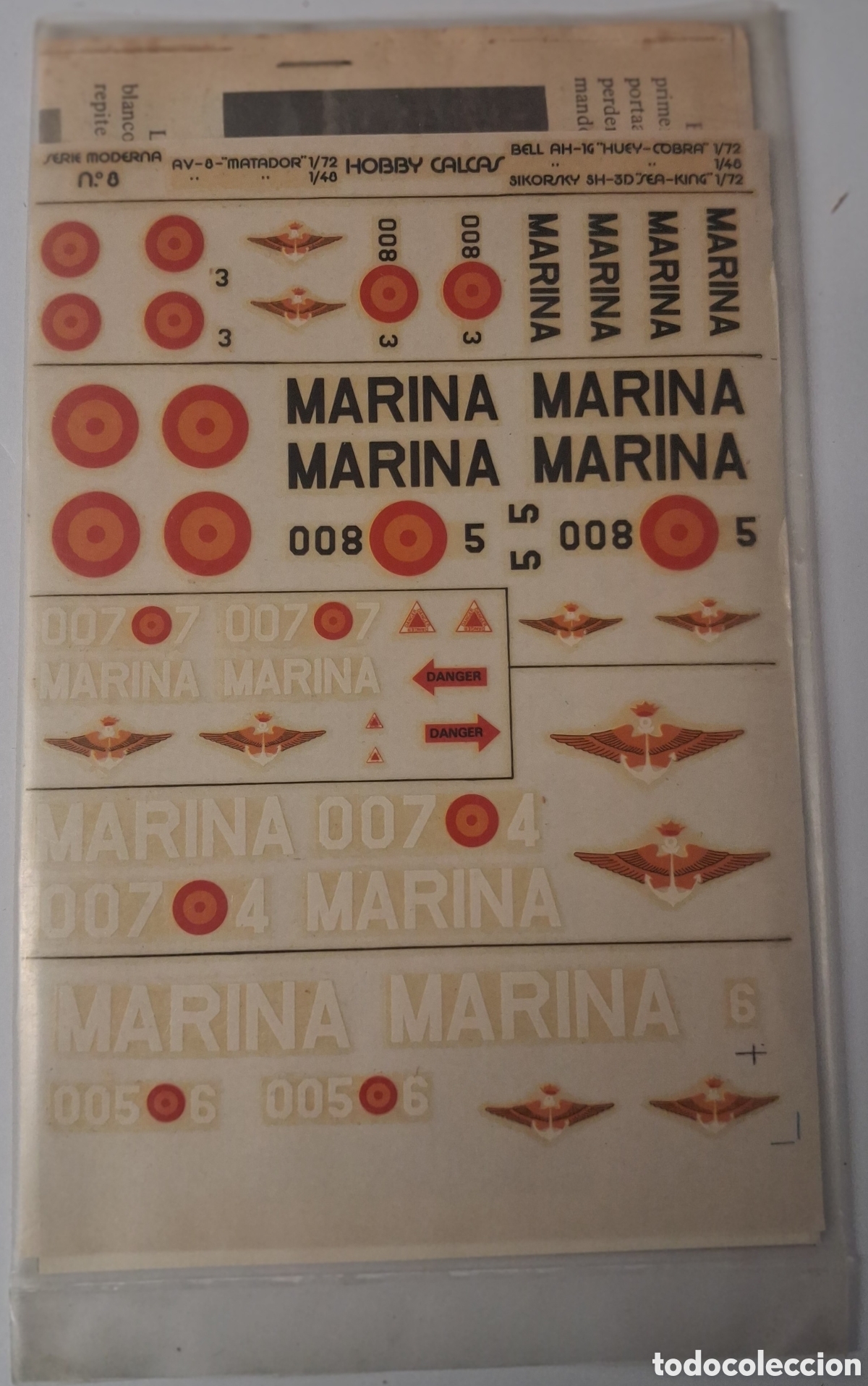 Maquetas: CALCAS REPLIMODEL AVION MATADOR AV8 ARMADA ESPA&Ntilde;OLA