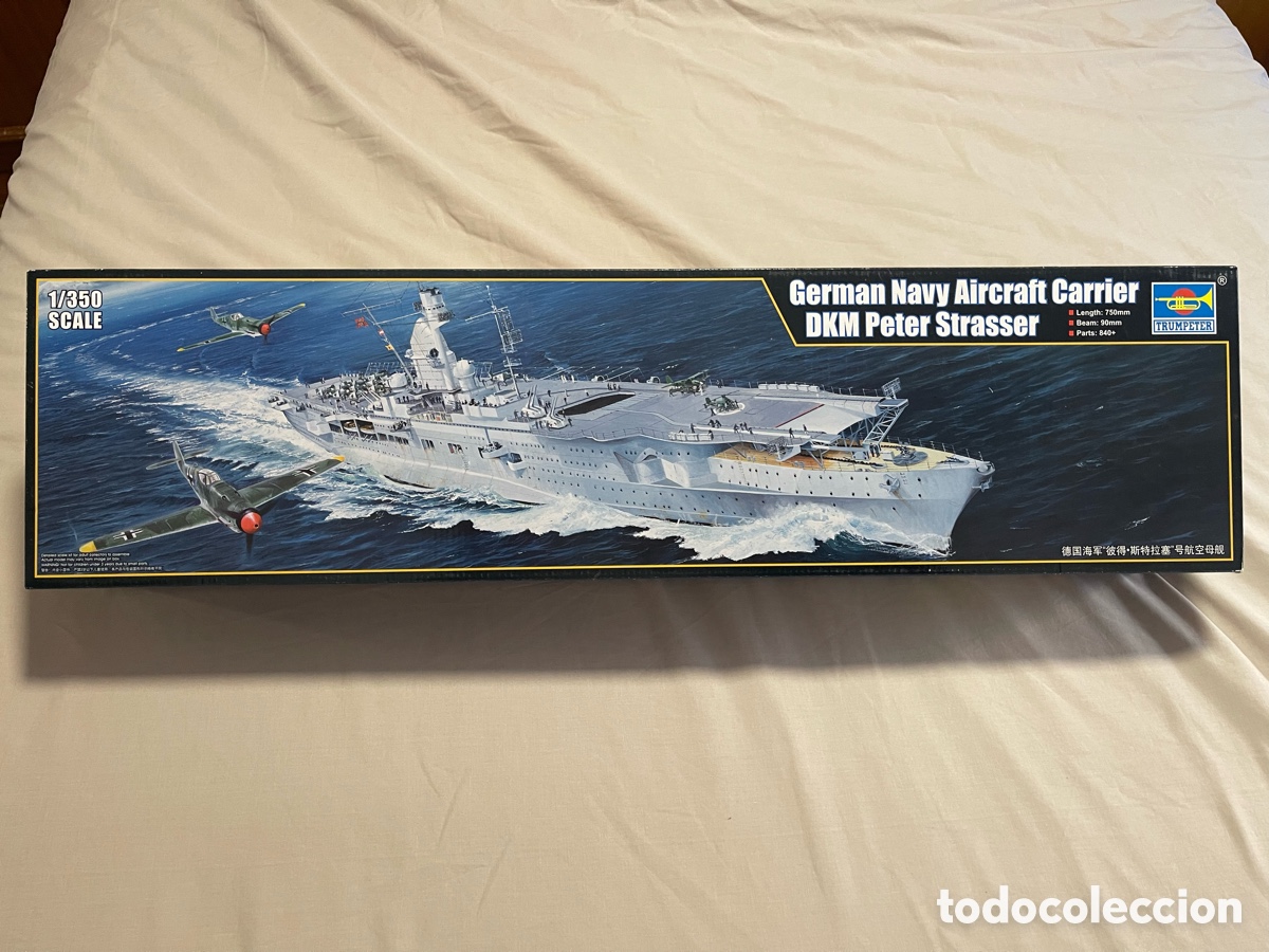 Maquetas: German Navy Aircraft Carrier DKM Peter Strasser 1:350 TRUMPETER 05628 maqueta barco portaviones