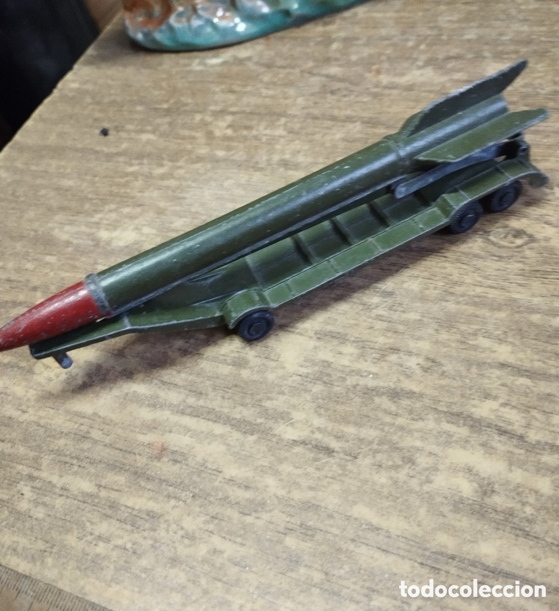 Maquetas: Remolque Transporte con Misil Militar Sovi&eacute;tico 18 cm - Metal (Made in USSR / Juguete Militar)