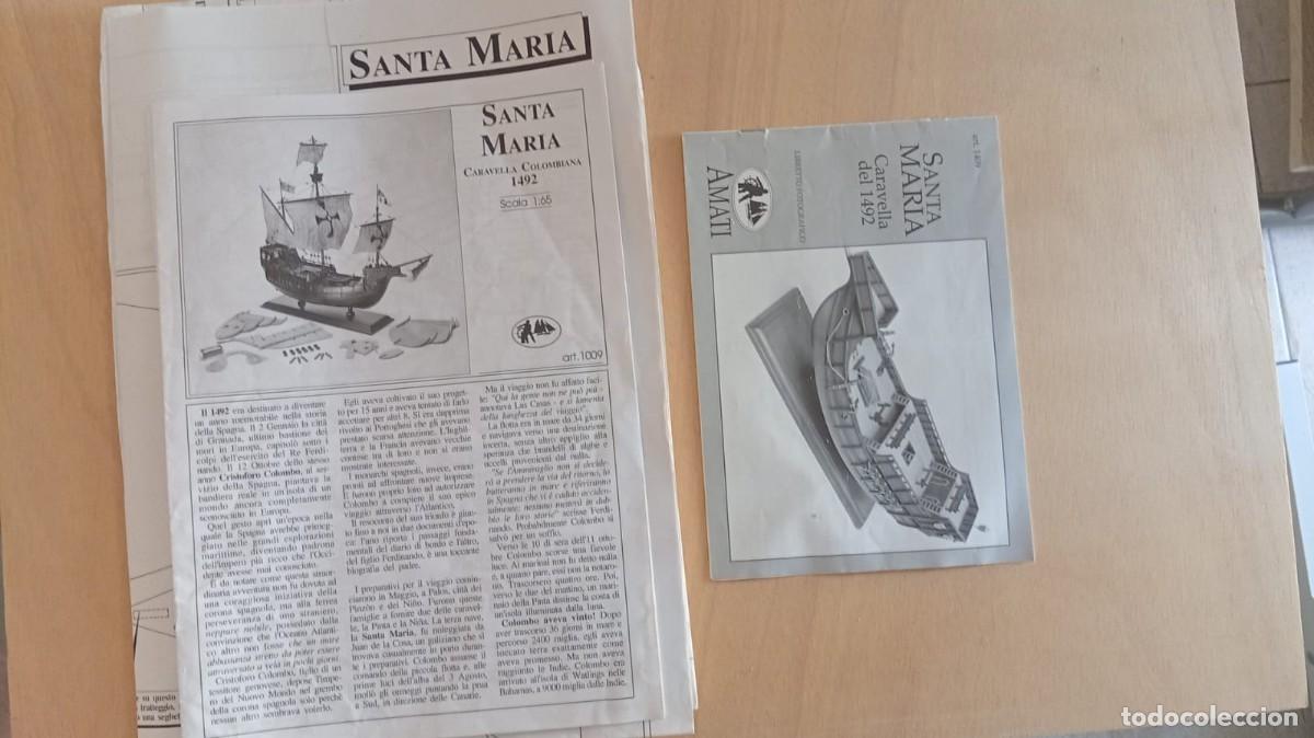 Maquetas: Instrucciones y Plano Santa Maria Amati Escala 1:65