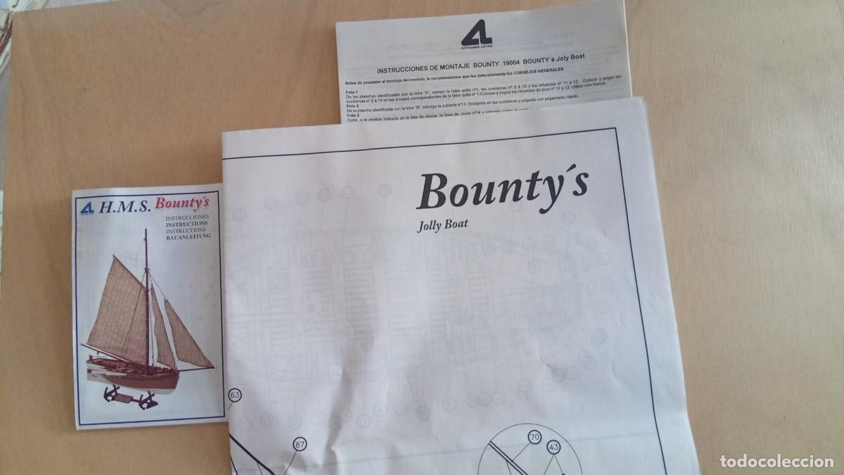 Maquetas: instrucciones y plano Bounty's Jolly boat Artesania Latina 1:25
