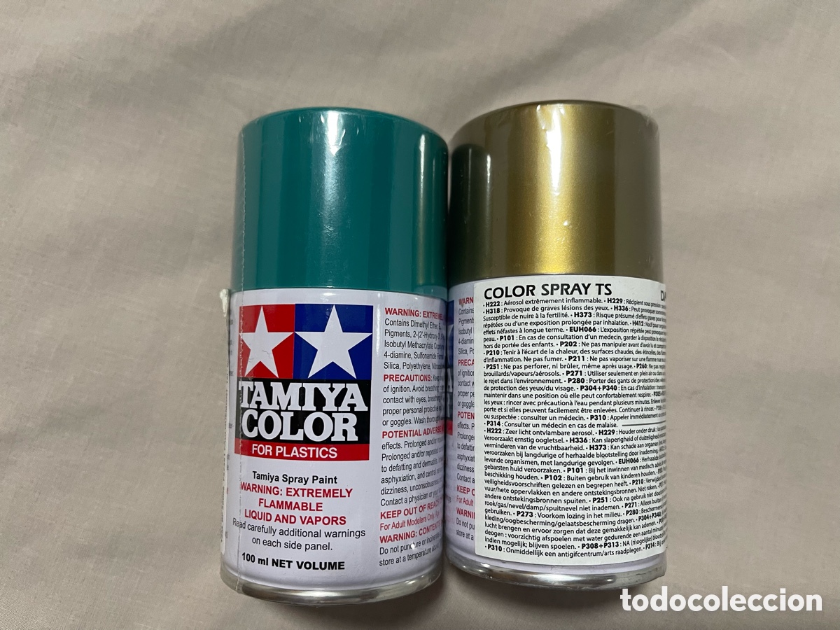 Maquetas: Botes Pintura spray TAMIYA TS-102 / TS-21 verde cobalto y oro 1:24 1:16 1:12 1:6 1:9 coche moto