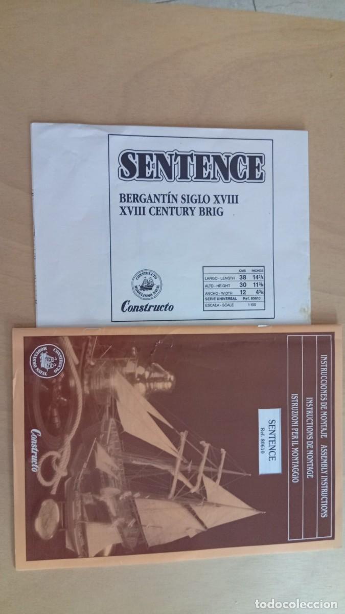 Maquetas: Instrucciones y plano Modelismo Naval Sentence Constructo 1:100