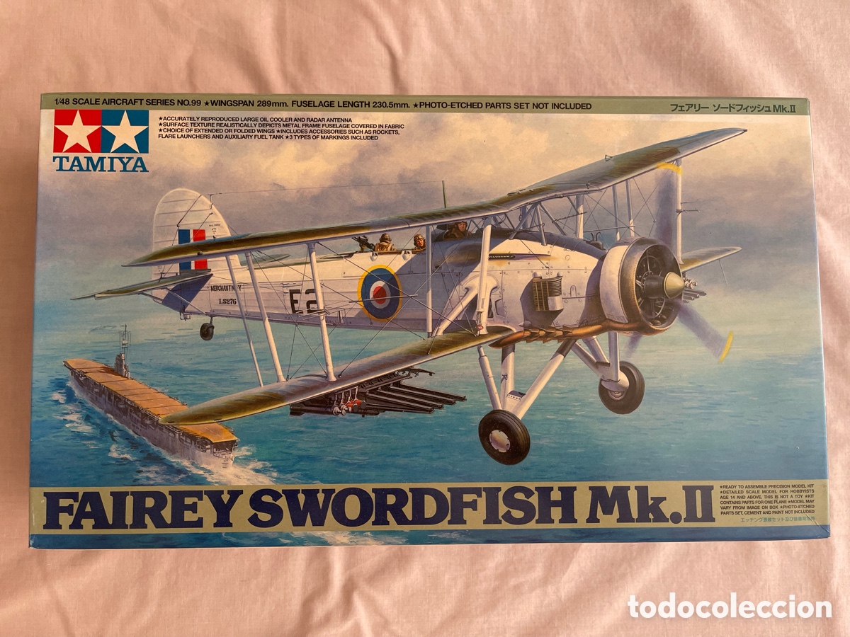 Maquetas: FAIREY SWORDFISH Mk.II 1:48 TAMIYA 61099 maqueta avi&oacute;n