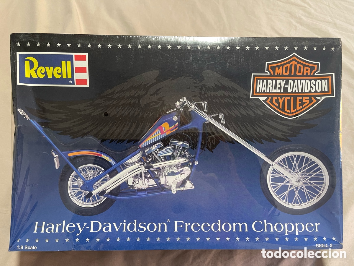Maquetas: Harley Davidson &ldquo;Freedom Chopper&rdquo; 1:8 REVELL 85-7307 maqueta moto custom
