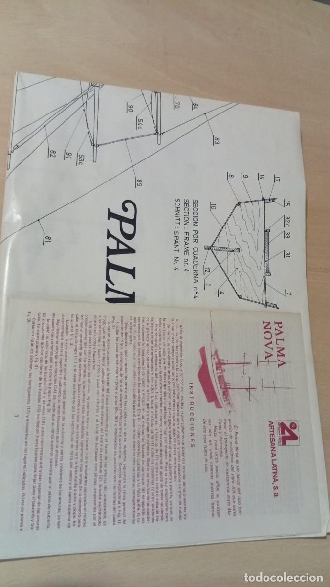Maquetas: Instrucciones y plano Palma Nova Artesania Latina