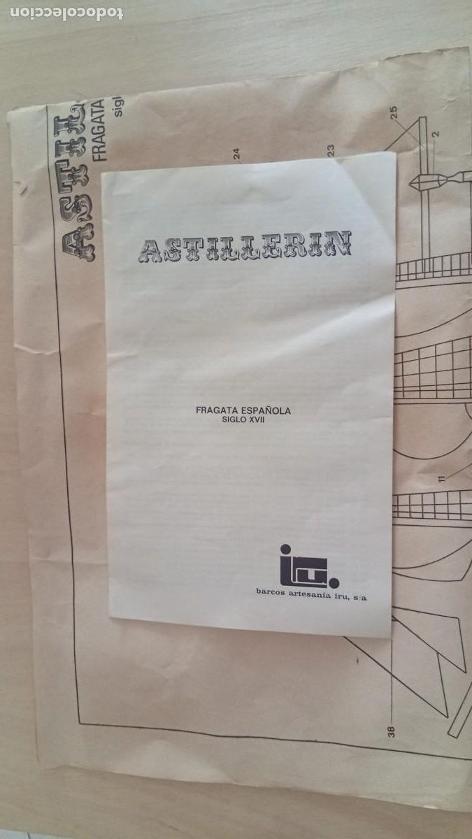 Maquetas: Instrucciones y Plano Modelismo Naval Fragata Espa&ntilde;ola S.XVII Artesania IRU