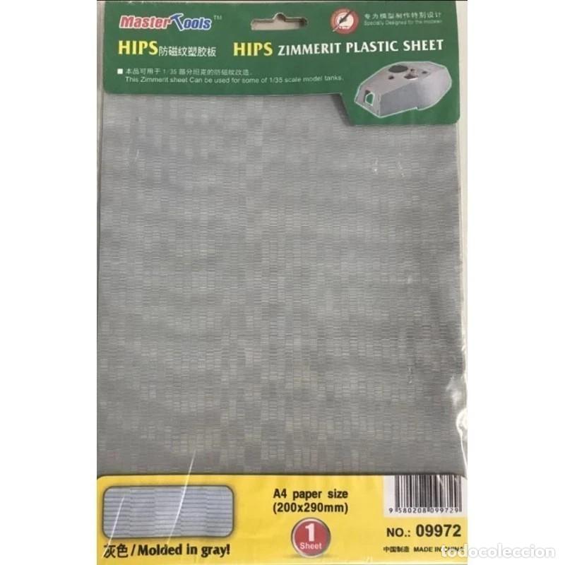 Maquetas: MASTER TOOLS - HIPS ZIMMERIT PLASTIC SHEET 09972