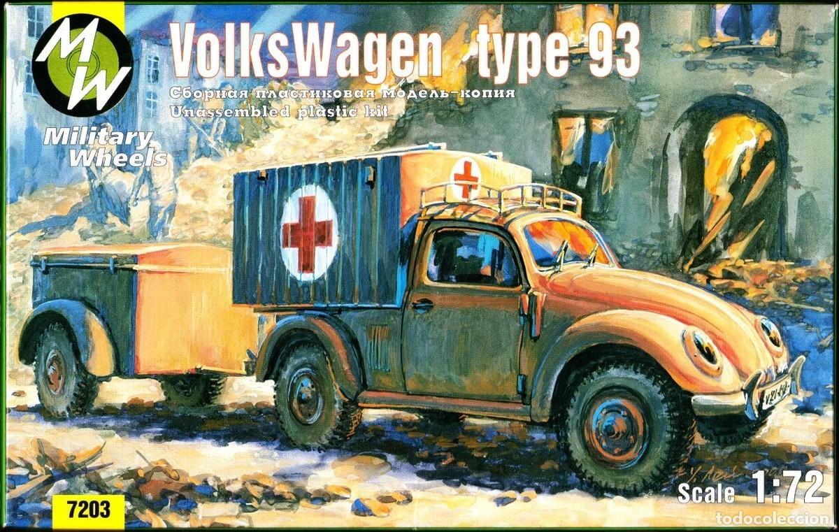 Maquetas: MILITARY WHEELS - Volkswagen type 93 Ambulance & Trailer 1/72 7203