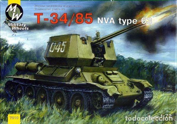 Maquetas: MILITARY WHEELS - Soviet T-34/85 NVA Type 63 1/72 7210