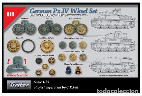 Maquetas: TRISTAR - German PzKpfw IV wheel Set 1/35 35014 014