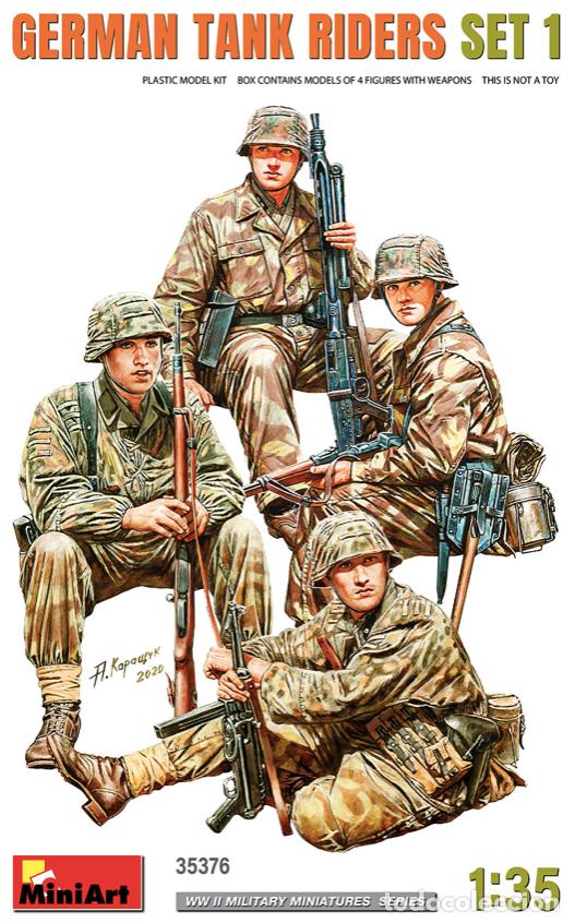Maquetas: MINIART - German Tank Riders Set 1 1/35 35376