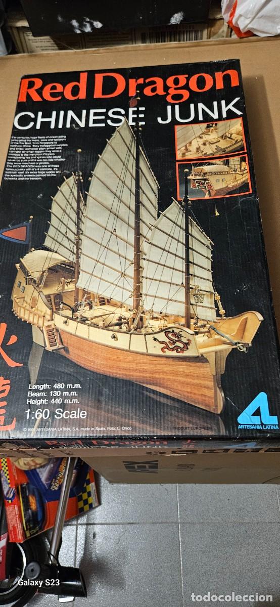 Maquetas: Maqueta de Barco en Madera - Red Dragon Chinese Junk (Artesan&iacute;a Latina) 1989