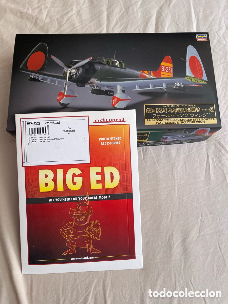 Maquetas: Aichi D3A1 Type 99 (VAL) Folding Wing BIG ED 1:48 HASEGAWA 51042 EDUARD 49339 maqueta avi&oacute;n alas ple