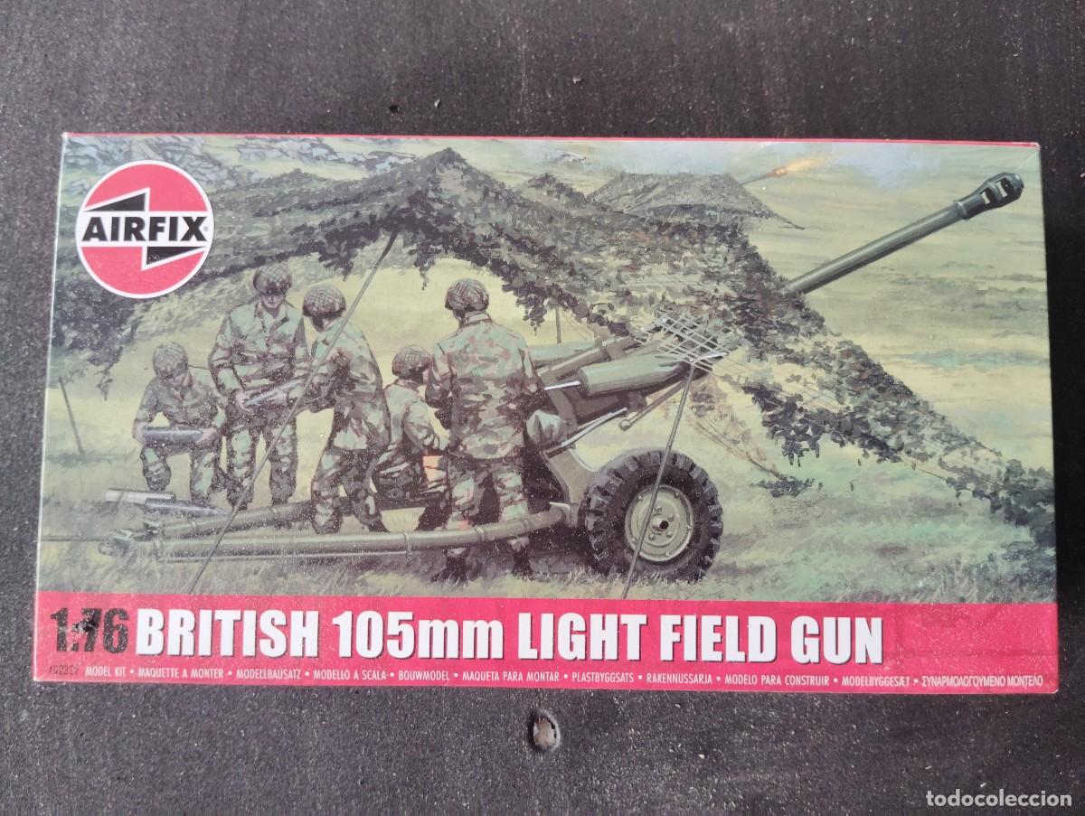 Maquetas: 105mm LIGHT FIELD GUN. AIRFIX ESCALA 1/72. MODELOS USA Y GB