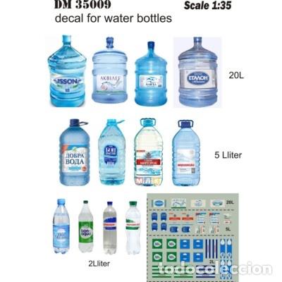 Maquetas: DAN MODELS - CALCAS BOTELLAS DE AGUA 1/35 35009