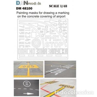 Maquetas: DAN MODELS - PAINTING MASKS MARCAS AEROPUERTO 1/48 48100