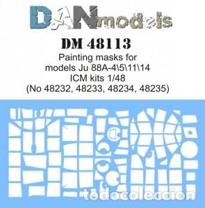 Maquetas: DAN MODELS - M&Aacute;SCARA PARA JU 88A-4\5\11\14 ( ICM 48232, 48233, 48234, 48235 ) 48113