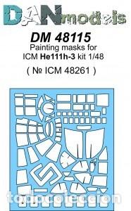 Maquetas: DAN MODELS - M&Aacute;SCARA PARA HE 111H-3 ( ICM 48261 ) 48115