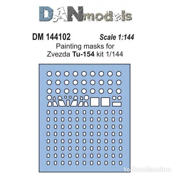 Maquetas: DAN MODELS - M&Aacute;SCARA PARA ZVEZDA TU-154 1/144 144102