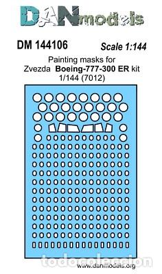 Maquetas: DAN MODELS - M&Aacute;SCARA PARA ZVEZDA BOEING-777-300 ER 1/144 144106