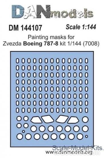 Maquetas: DAN MODELS - M&Aacute;SCARA PARA ZVEZDA BOEING-787-8 1/144 144107