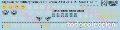 Maquetas: DAN MODELS - CALCAS VEH&Iacute;CULOS MILITARES UCRANIA ATQ 2014-15 1/72 72007
