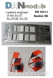 Maquetas: DAN MODELS - ESCALERA DE INGENIERO PARA SU-27, SU-27UB, SU-30 1/48 48514