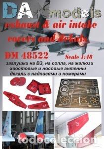 Maquetas: DAN MODELS - TAPAS DE ENTRADA Y SALIDA DE AIRE PARA SU-27 1/48 48522