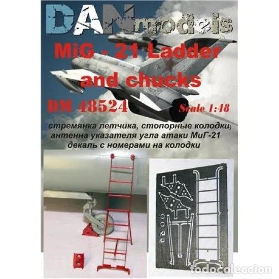 Maquetas: DAN MODELS - ESCALERA Y CALZOS PARA MIG-21 1/48 48524