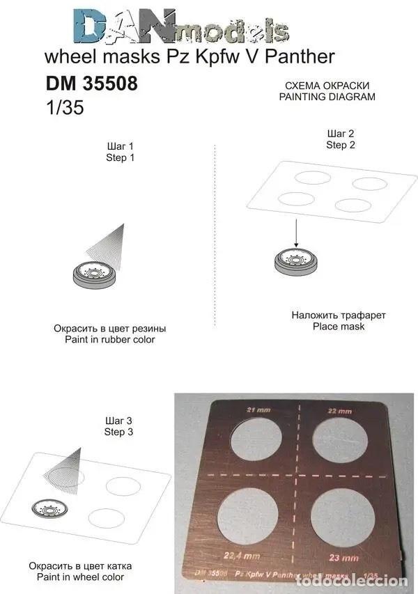 Maquetas: DAN MODELS - M&Aacute;SCARAS DE RUEDAS PZ KPFW V PANTHER 1/35 35508