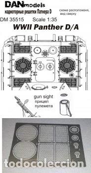 Maquetas: DAN MODELS - REJILLAS PARA PANTHER D/A, WWII 1/35 35515