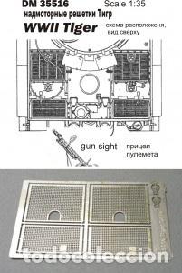 Maquetas: DAN MODELS - REJILLAS PARA TIGER WWII 1/35 35516
