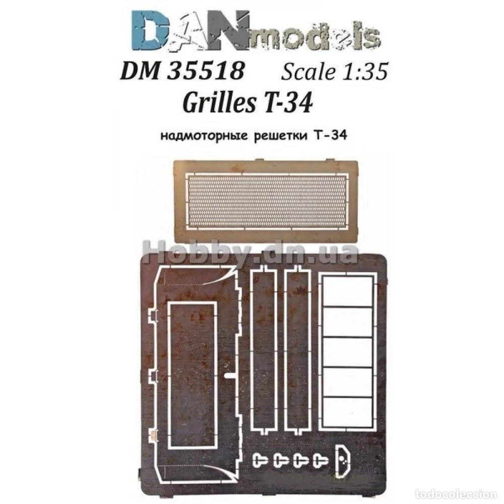 Maquetas: DAN MODELS - REJILLAS PARA T-34 1/35 35518