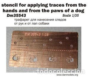 Maquetas: DAN MODELS - PLANTILLA PARA MANOS Y HUELLAS DE PERRO 1/35 35543
