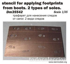 Maquetas: DAN MODELS - PLANTILLA HUELLAS DE BOTAS 1/35 35542
