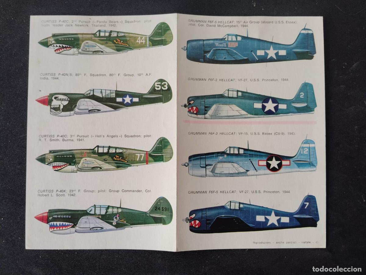 Maquetas: CALCAS ESCI. CURTISS P-40 Y GRUMMAN F6F. INCOMPLETO