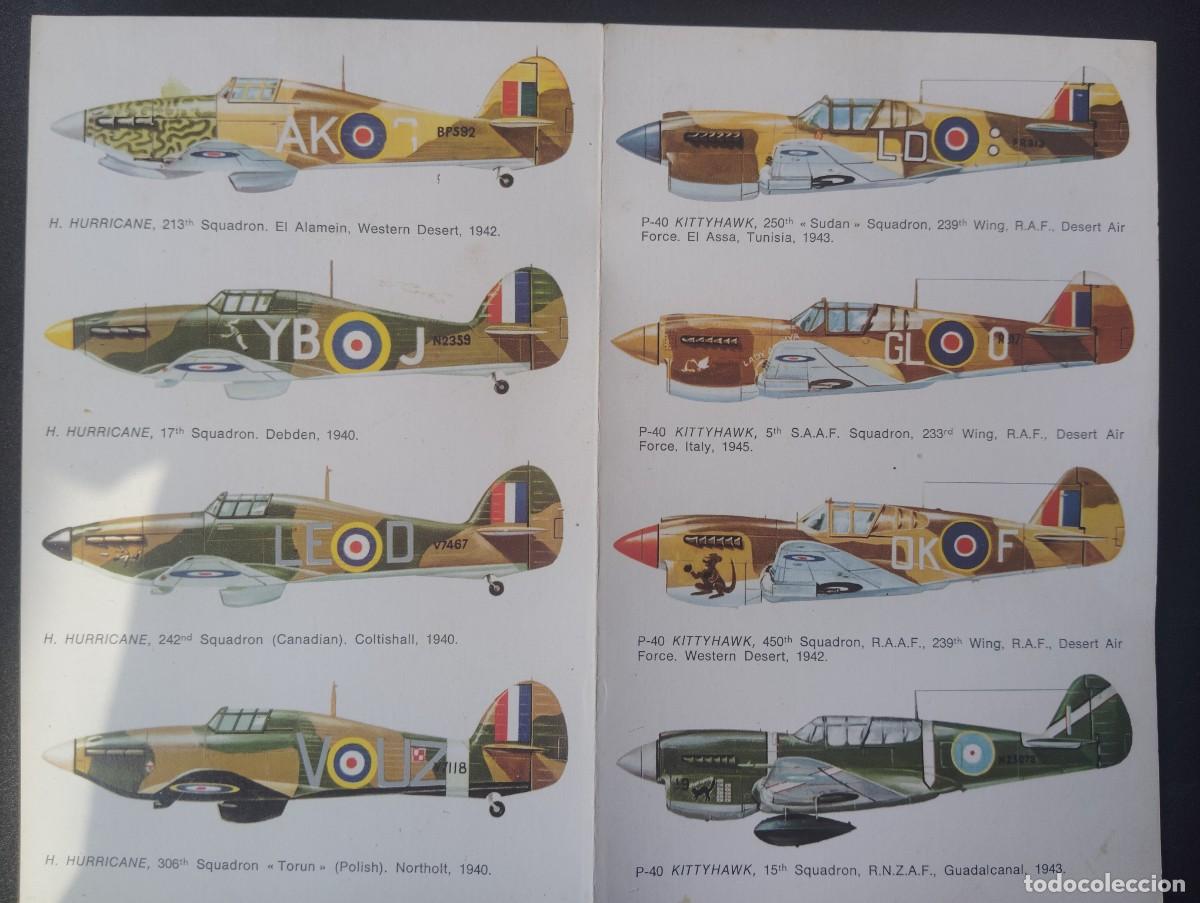 Maquetas: CALCAS ESCI. HAWKER HURRICANE-CURTIS P-40. ONCOMPLETO