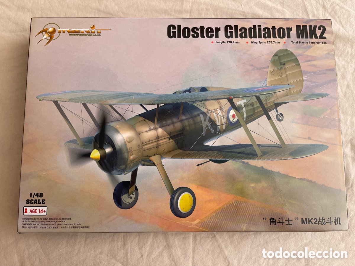 Maquetas: Gloster Gladiator MK2 1:48 M&Eacute;RIT 64804 maqueta avi&oacute;n