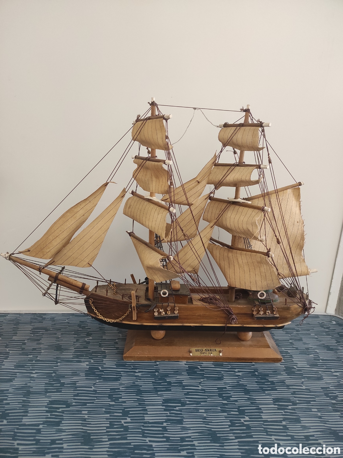 Maquetas: Maqueta de madera de barco del siglo XIX