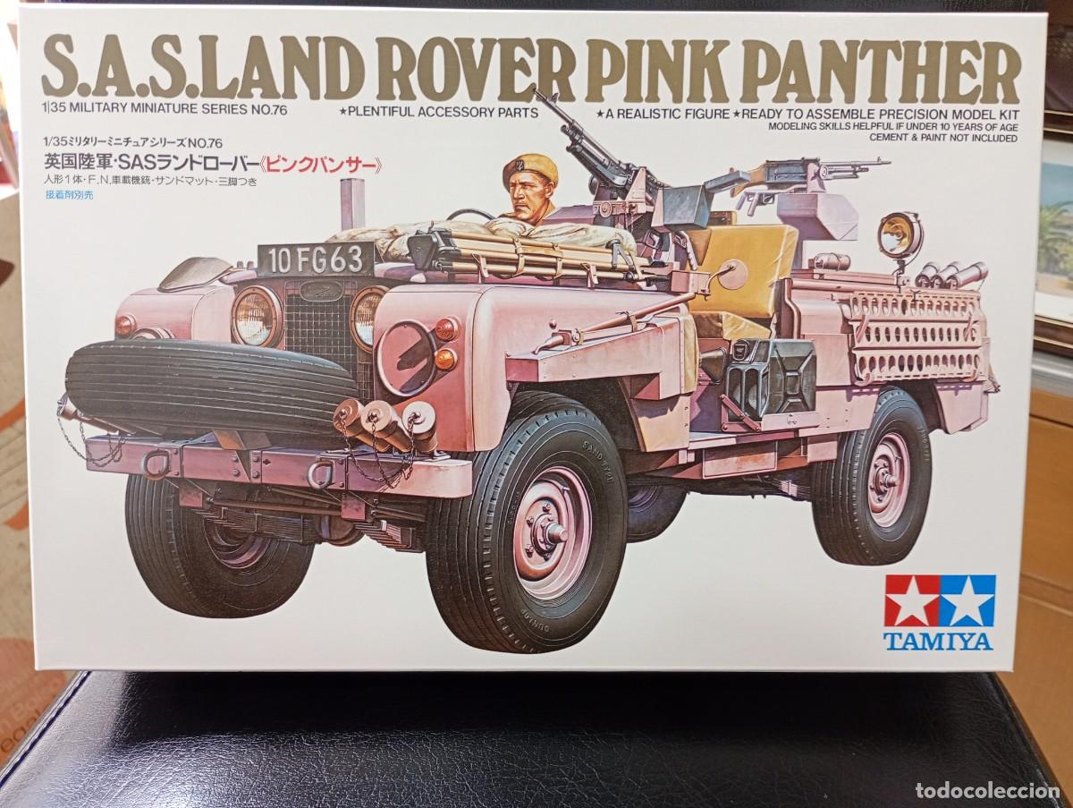 Maquetas: Maqueta Tamiya 1/35 Land Rover PINK Veh&iacute;culo Brit&aacute;nico 2&ordf;GM. Tripulaci&oacute;n