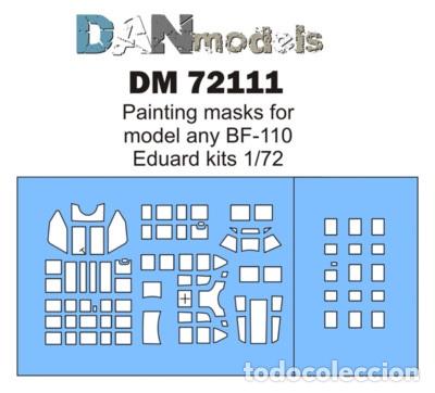 Maquetas: DAN MODELS - M&Aacute;SCARAS PARA BF-110 (EDUARD) 1/72 72111