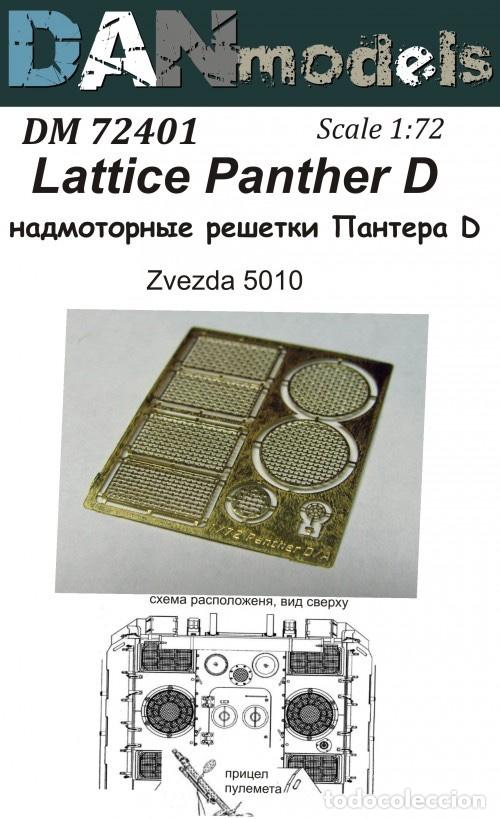 Maquetas: DAN MODELS - REJILLAS PARA PANTHER D 1/72 72401