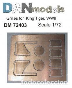 Maquetas: DAN MODELS - REJILLAS PARA KING TIGER WWII 1/72 72403