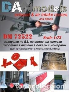 Maquetas: DAN MODELS - TAPAS DE ENTRADA Y SALIDA DE AIRE PARA SU-27 1/72 72522